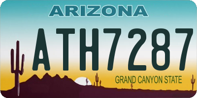 AZ license plate ATH7287