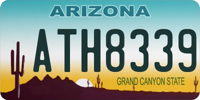 AZ license plate ATH8339