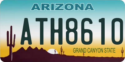 AZ license plate ATH8610