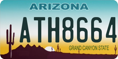 AZ license plate ATH8664