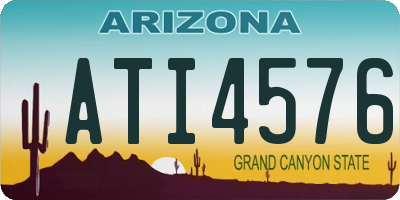 AZ license plate ATI4576