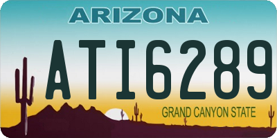 AZ license plate ATI6289