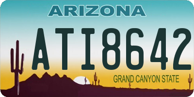 AZ license plate ATI8642