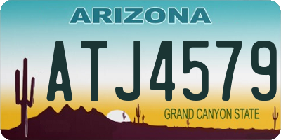 AZ license plate ATJ4579