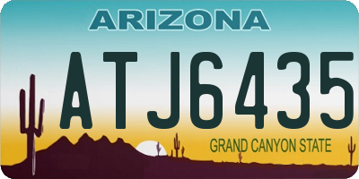 AZ license plate ATJ6435