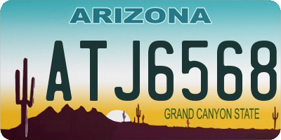 AZ license plate ATJ6568