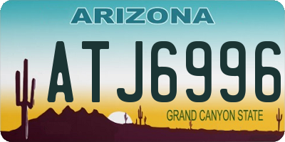 AZ license plate ATJ6996