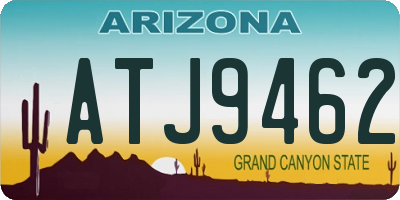AZ license plate ATJ9462