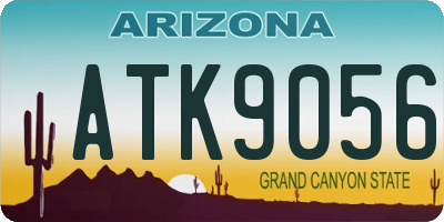 AZ license plate ATK9056