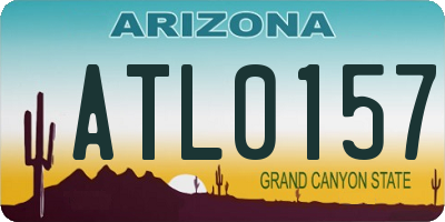 AZ license plate ATL0157