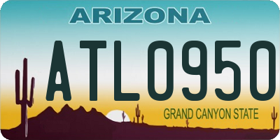 AZ license plate ATL0950