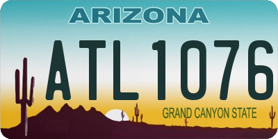 AZ license plate ATL1076