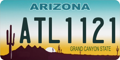 AZ license plate ATL1121