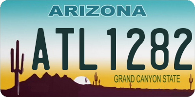 AZ license plate ATL1282