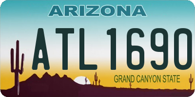 AZ license plate ATL1690