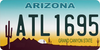 AZ license plate ATL1695