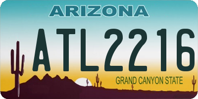AZ license plate ATL2216