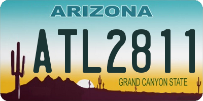 AZ license plate ATL2811