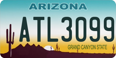 AZ license plate ATL3099