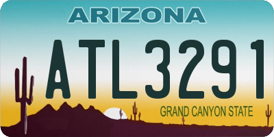 AZ license plate ATL3291