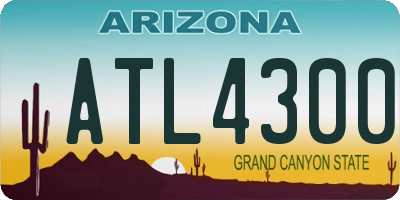 AZ license plate ATL4300