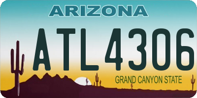 AZ license plate ATL4306