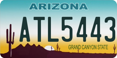 AZ license plate ATL5443