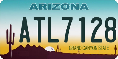 AZ license plate ATL7128