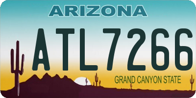 AZ license plate ATL7266