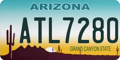 AZ license plate ATL7280