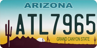 AZ license plate ATL7965