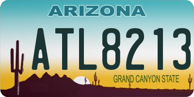 AZ license plate ATL8213