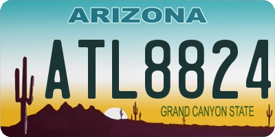 AZ license plate ATL8824