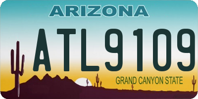 AZ license plate ATL9109