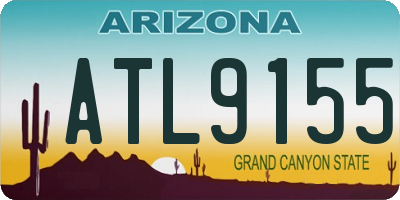 AZ license plate ATL9155