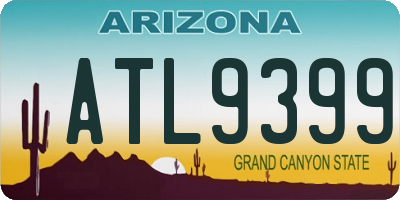 AZ license plate ATL9399