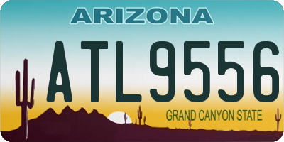 AZ license plate ATL9556