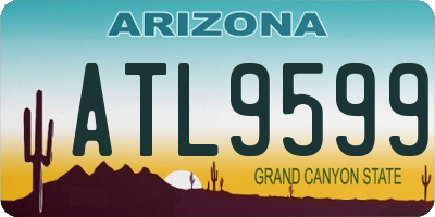 AZ license plate ATL9599