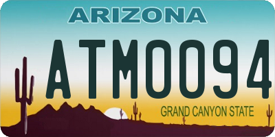 AZ license plate ATM0094