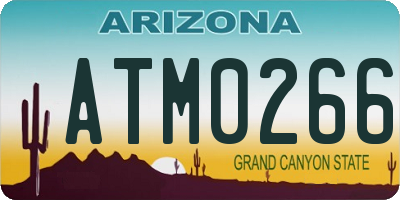 AZ license plate ATM0266