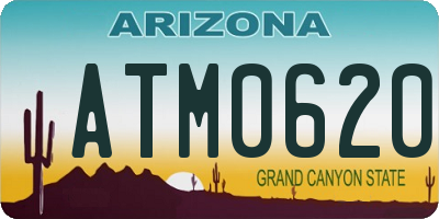AZ license plate ATM0620
