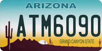 AZ license plate ATM6090