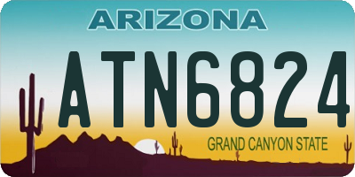 AZ license plate ATN6824