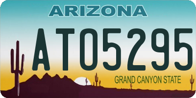 AZ license plate ATO5295