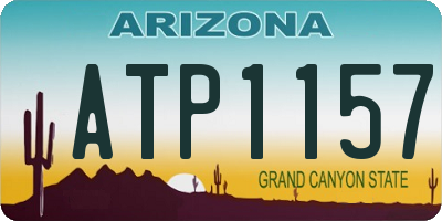 AZ license plate ATP1157