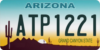 AZ license plate ATP1221