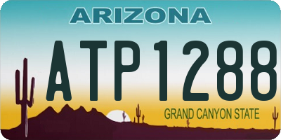 AZ license plate ATP1288