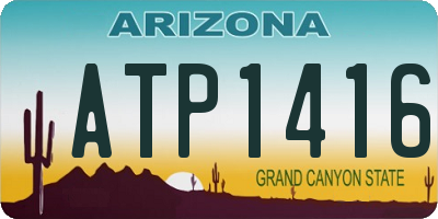 AZ license plate ATP1416