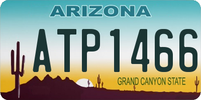 AZ license plate ATP1466