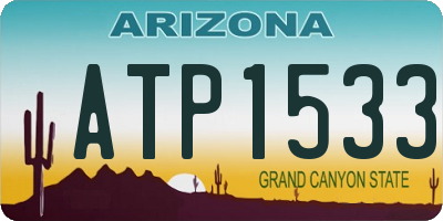 AZ license plate ATP1533